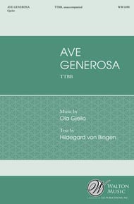 Ave Generosa TTBB choral sheet music cover Thumbnail